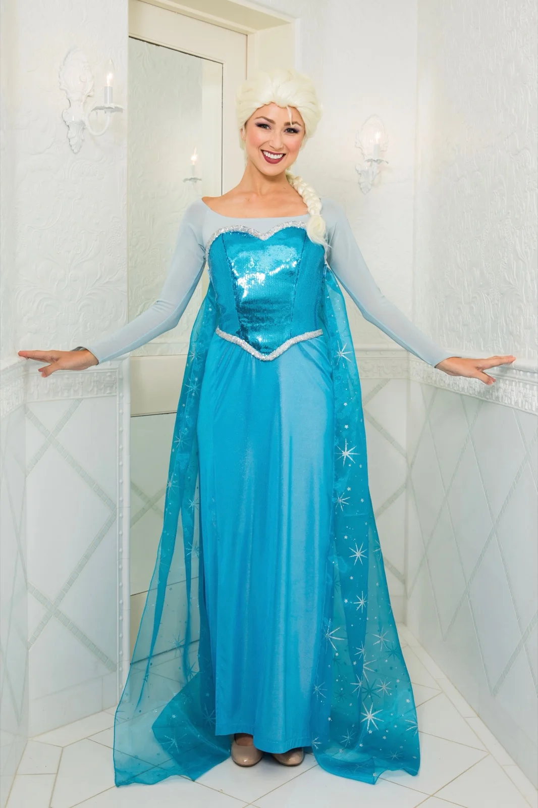 Snow Queen party character in Las Vegas