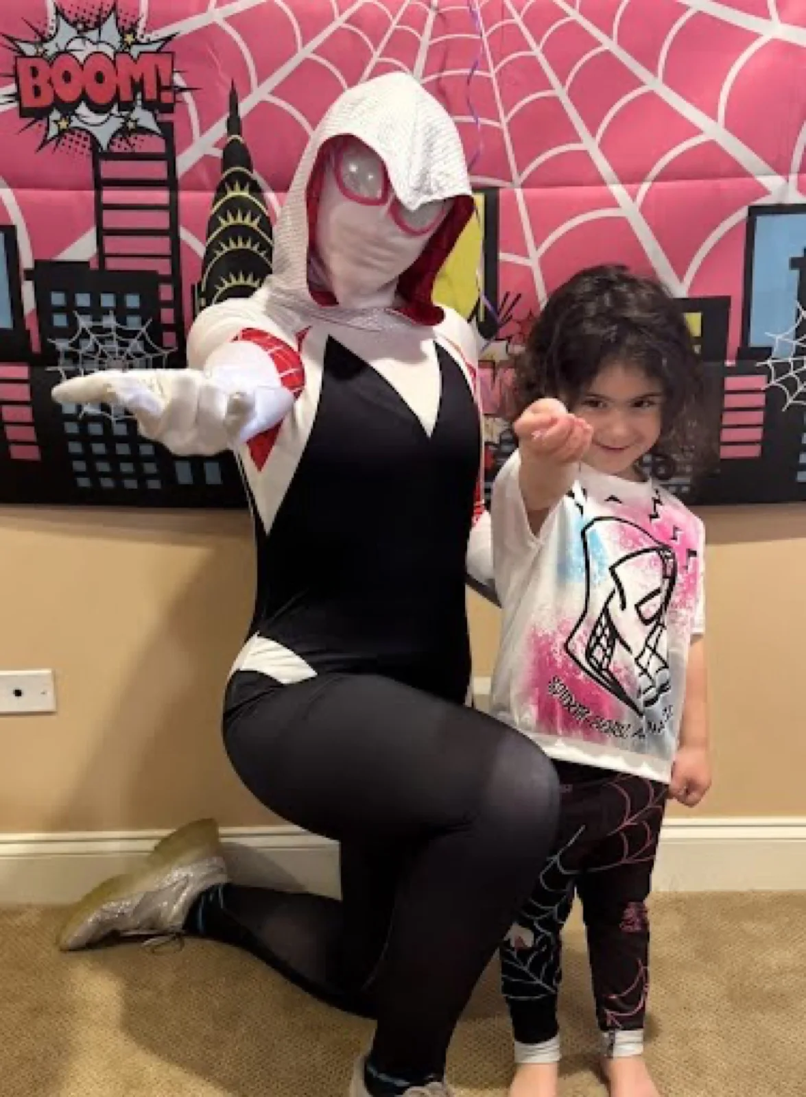 Web Heroine party character in Las Vegas