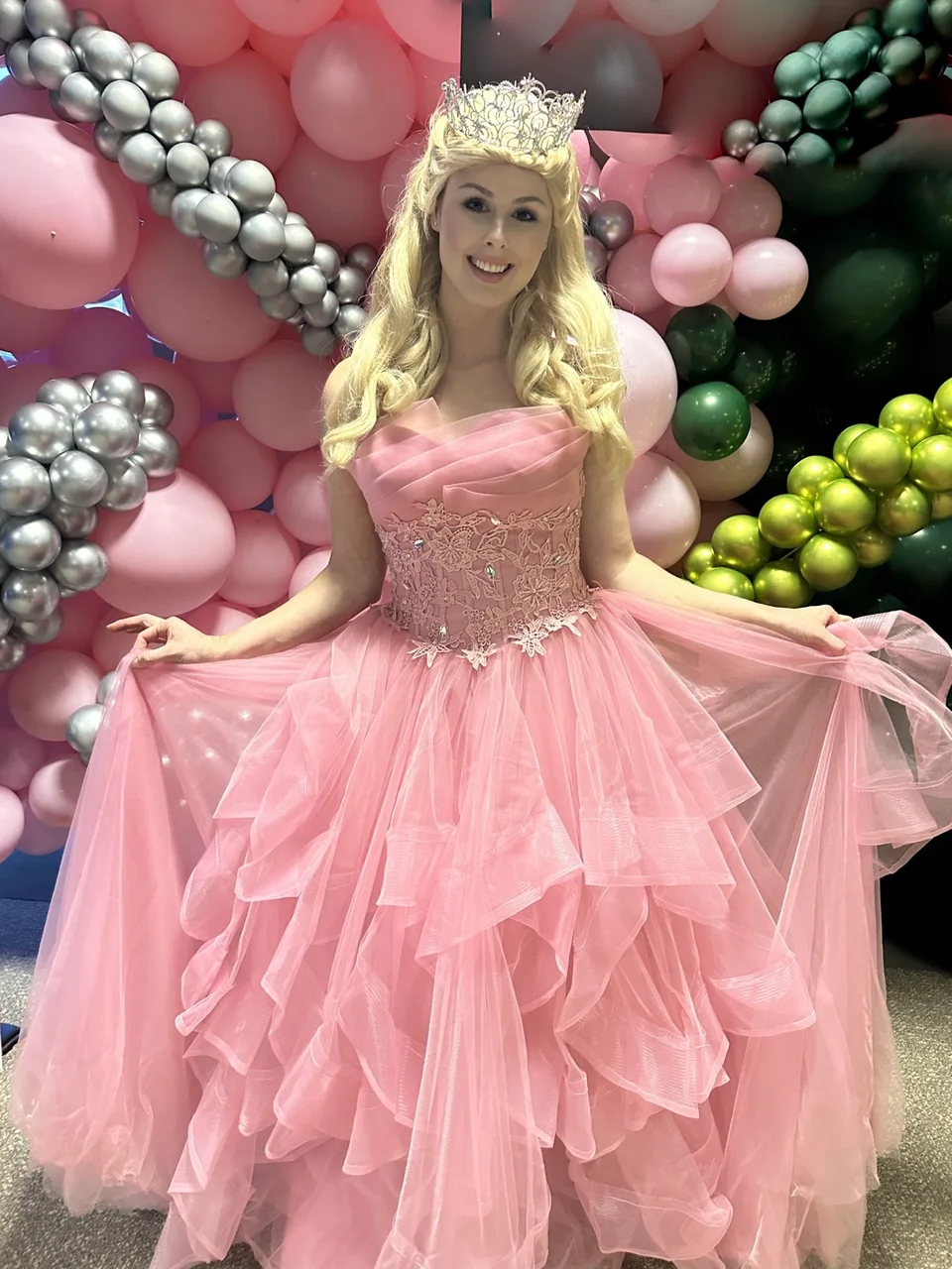Bubble Witch party character in Las Vegas
