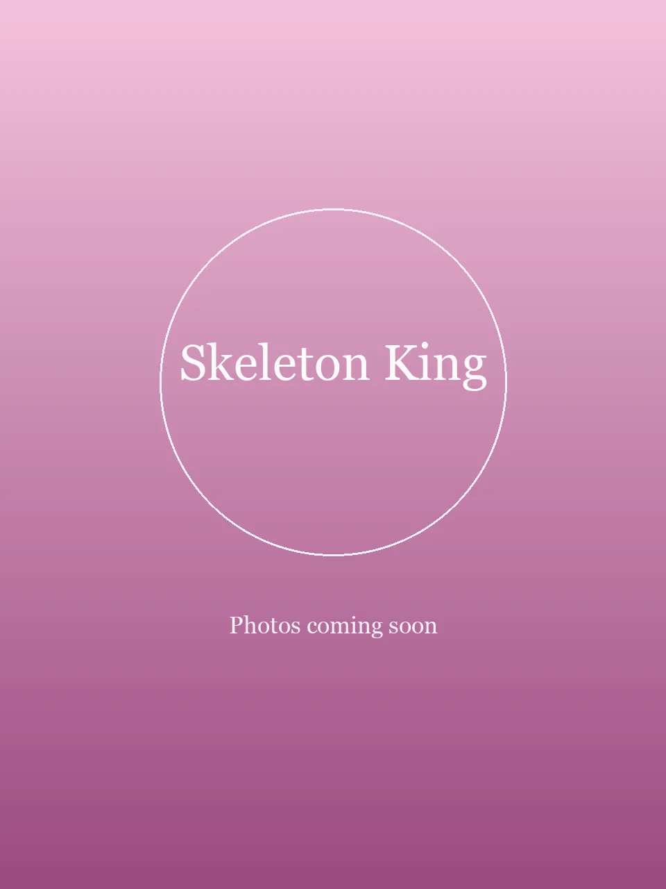 Skeleton King party character in Las Vegas