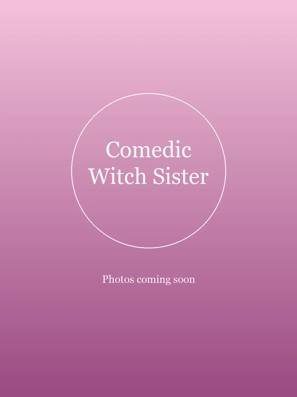 Comedic Witch Sister party character in Las Vegas