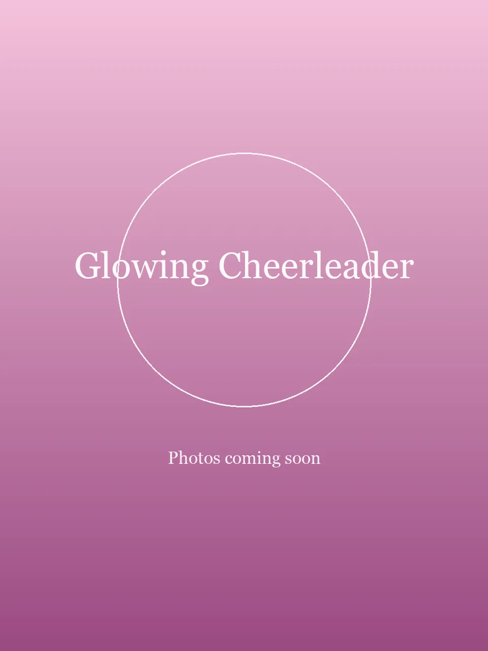 Glowing Cheerleader party character in Las Vegas