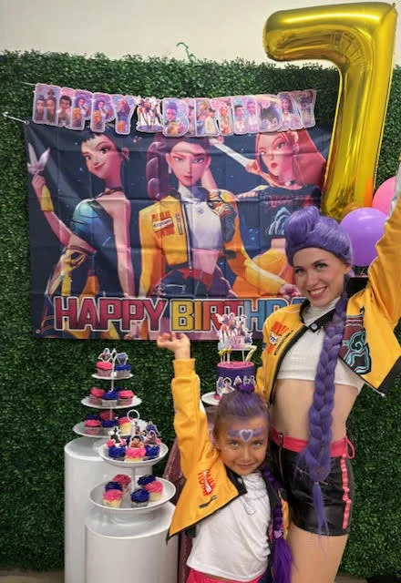 K-Pop Huntress party character in Las Vegas