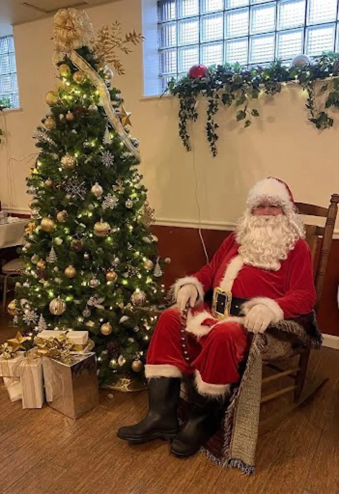 Santa party character in Las Vegas