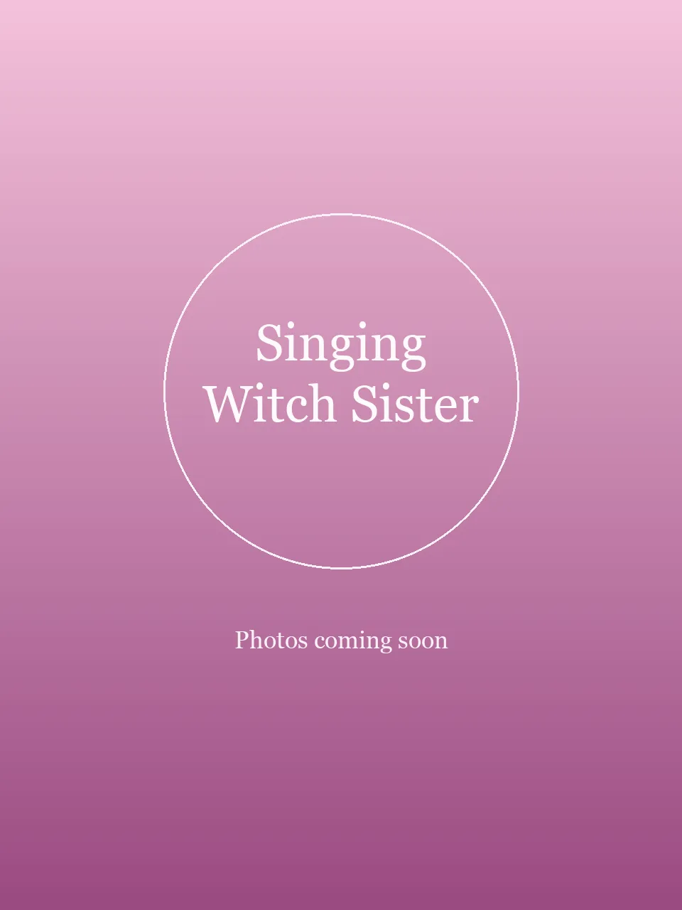 Singing Witch Sister party character in Las Vegas