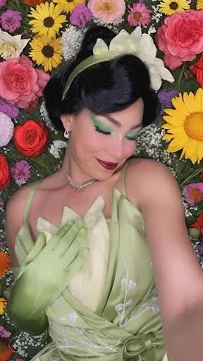 Frog Princess party character in Las Vegas