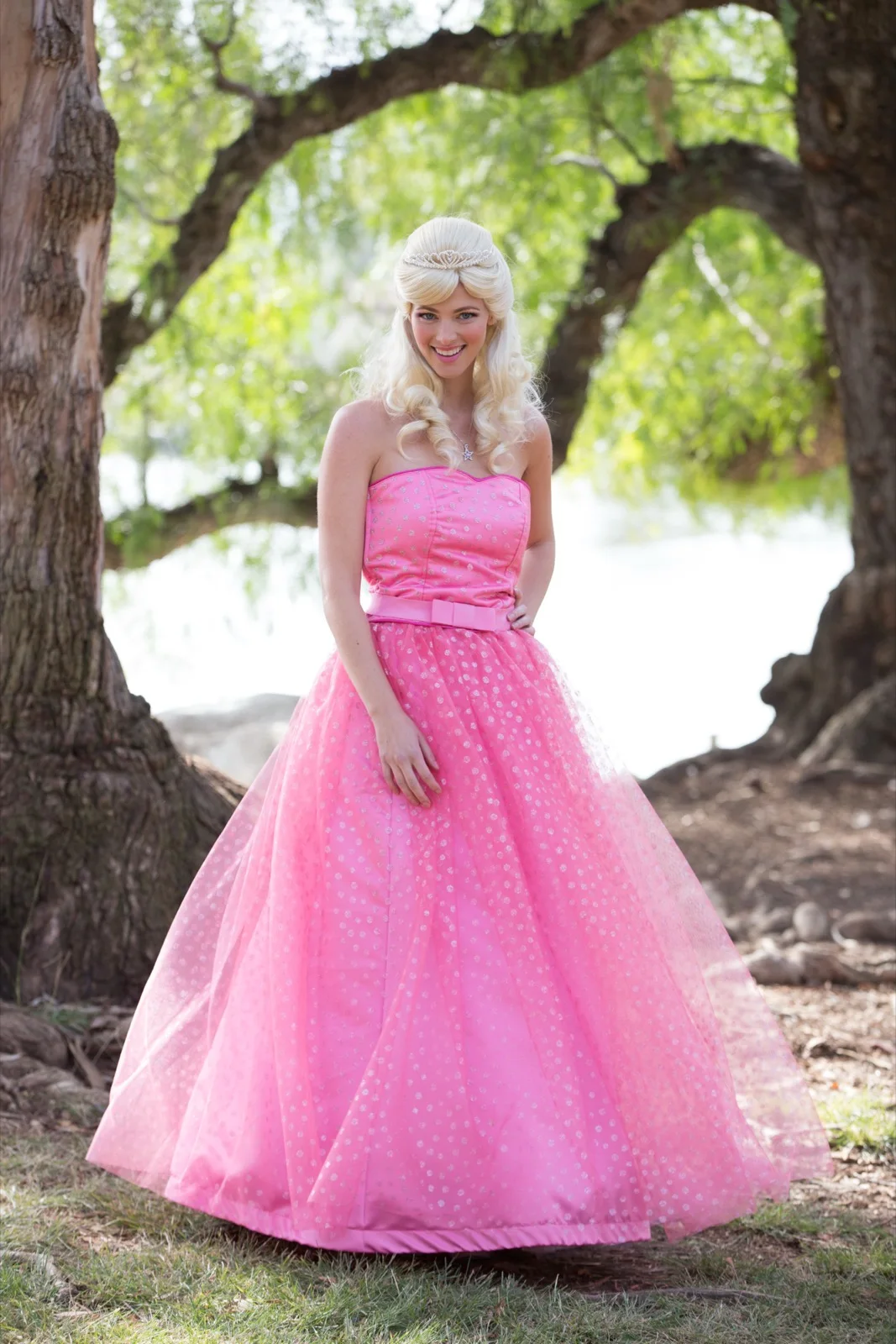 Pink Princess party character in Las Vegas