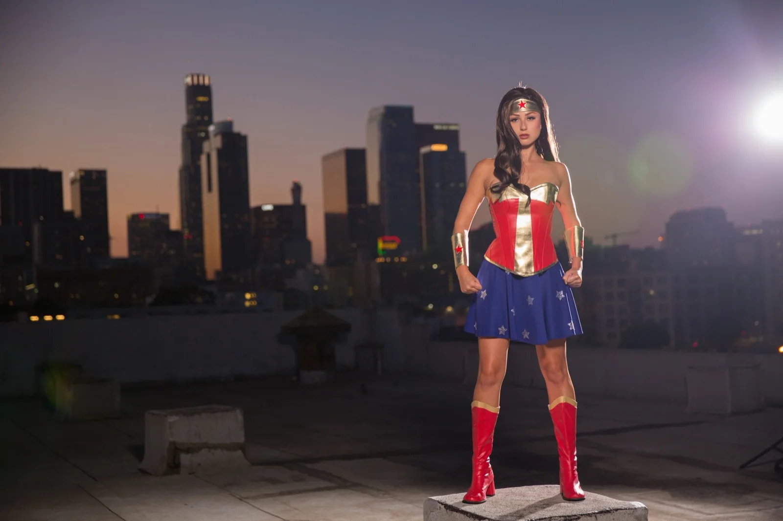 Wonder Hero party character in Las Vegas