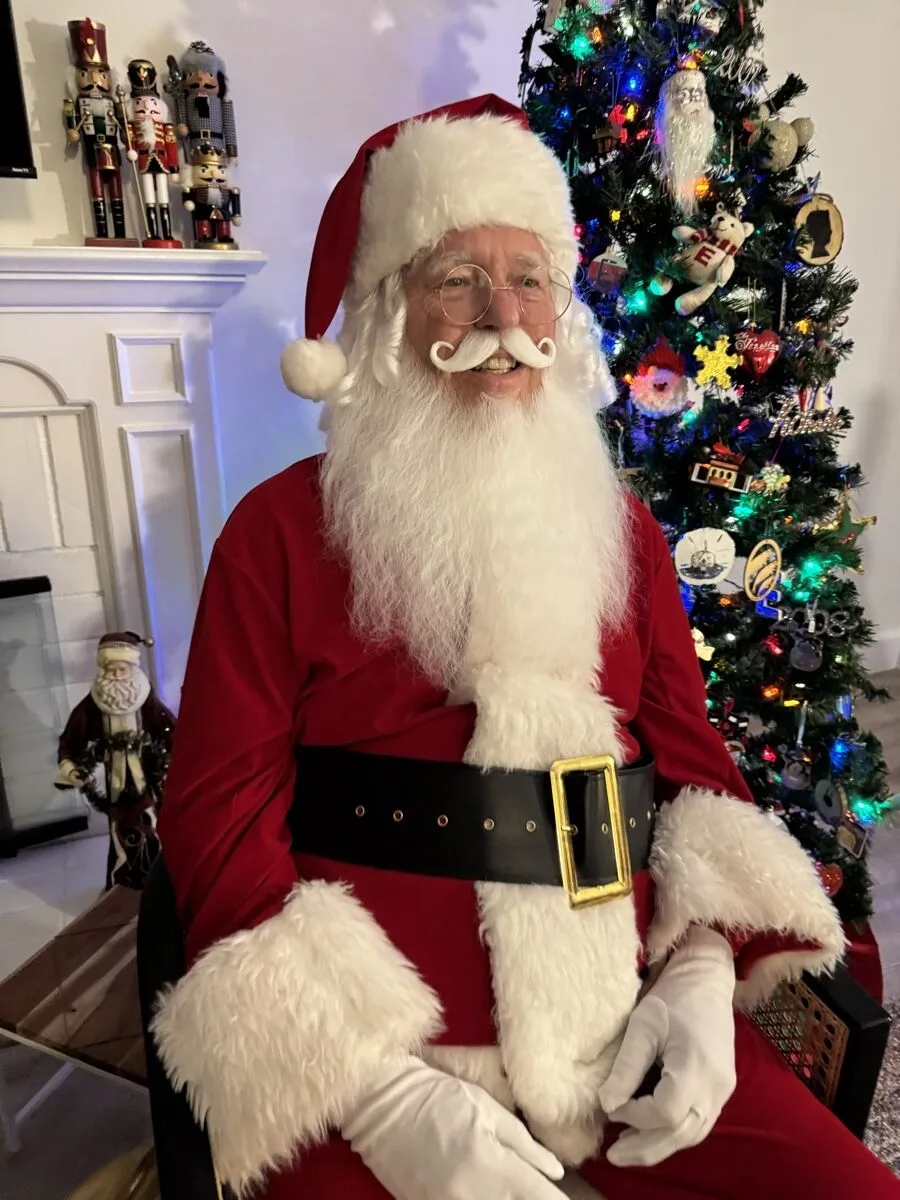Santa party character in Las Vegas